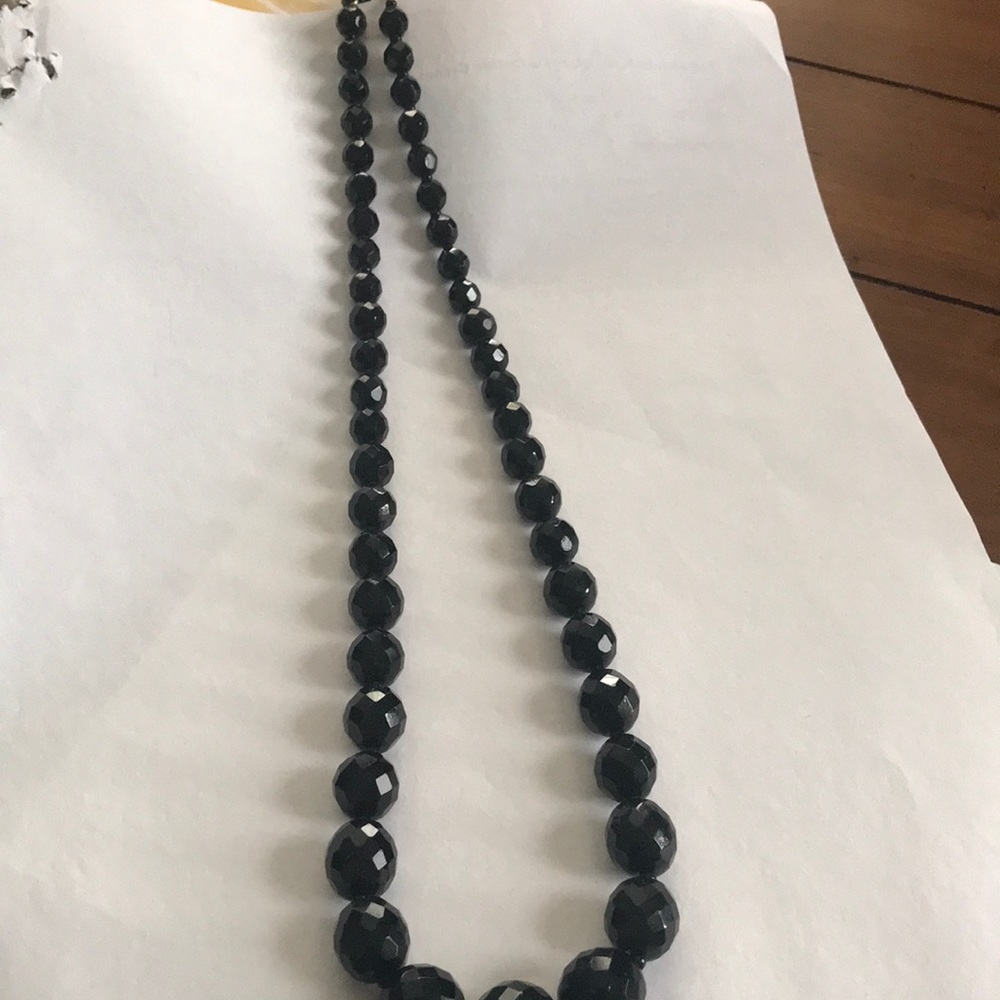 Vintage jet necklace